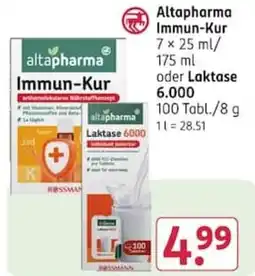 Rossmann altapharma Immun-Kur Angebot