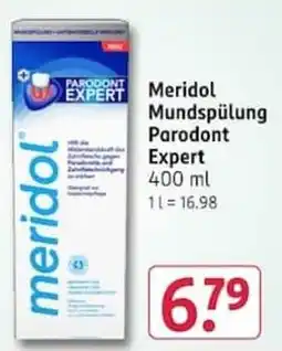 Rossmann Meridol Mundspülung Parodont Expert Angebot