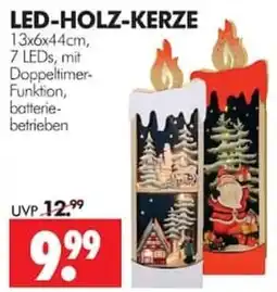 Wreesmann LED-HOLZ-KERZE Angebot