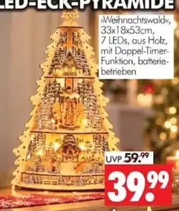 Wreesmann LED-ECK-PYRAMIDE Weihnachtswald Angebot