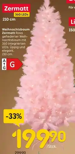 Rusta Zermatt Weihnachtsbaum Rosa Angebot