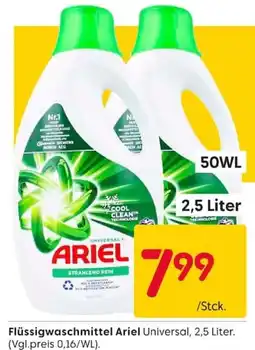 Rusta Flüssigwaschmittel Ariel Angebot