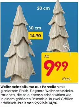 Rusta Weihnachtsbäume aus Porzellan Angebot