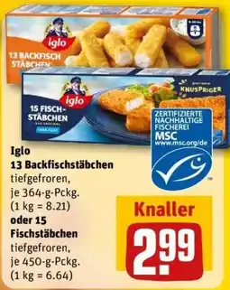 REWE Iglo Backfischstäbchen Angebot