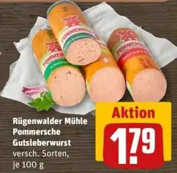 REWE Rügenwalder Mühle Pommersche Gutsleberwurst Angebot