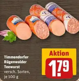 REWE Timmendorfer Rügenwalder Teewurst Angebot