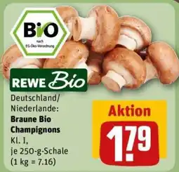 REWE Braune Bio Champignons Angebot