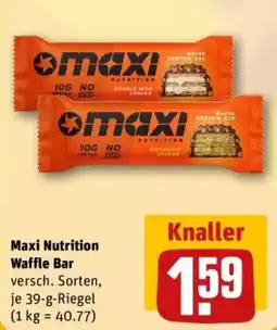 REWE Maxi Nutrition Waffle Bar Angebot