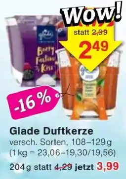 Jawoll Glade Duftkerze Angebot