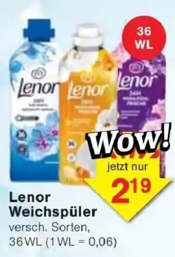 Jawoll Lenor Weichspüler Angebot