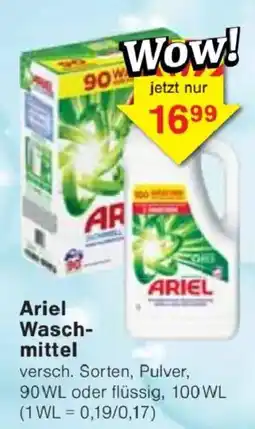 Jawoll Ariel Waschmittel Angebot