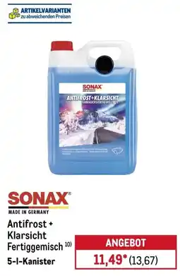METRO SONAX Antifrost + Klarsicht Angebot