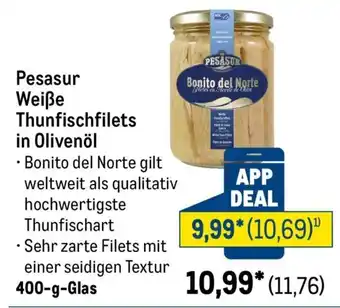 Pesasur Weisse Thunfischfilets in Olivenöl
