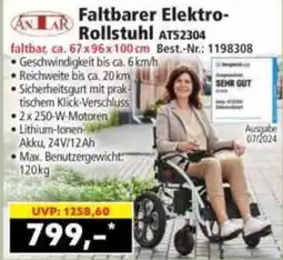Norma Faltbarer Elektro-Rollstuhl AT52304 Angebot