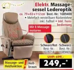 Norma Elektr. Massagesessel Lederoptik Angebot