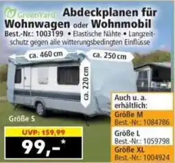 Norma GreenYard Abdeckplanen für Wohnwagen oder Wohnmobil Angebot