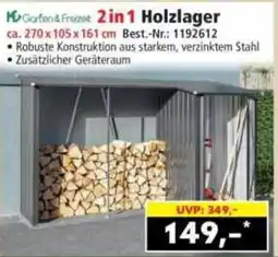 Norma Garten & Freizeit 2in1 Holzlager Angebot