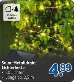 Rossmann Solar-Metalldraht-Lichterkette Angebot