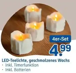 Rossmann LED-Teelichte, geschmolzenes Wachs Angebot