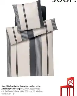 XXXLutz Joop! Mako-Satin-Bettwäsche-Garnitur "Herringbone Stripes" Angebot