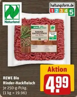 REWE REWE Bio Rinder-Hackfleisch Angebot