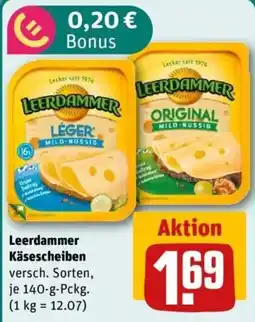 REWE Leerdammer Käsescheiben Angebot
