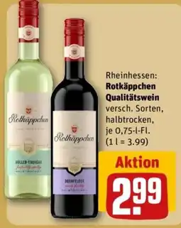 REWE Rotkäppchen Qualitätswein Angebot