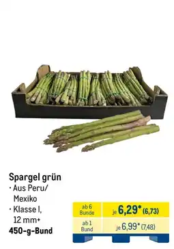 METRO Spargel grün Angebot