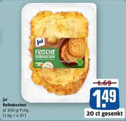 REWE ja! Reibekuchen Angebot