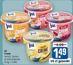 REWE ja! Creme Angebot