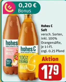 REWE hohes C Saft Angebot