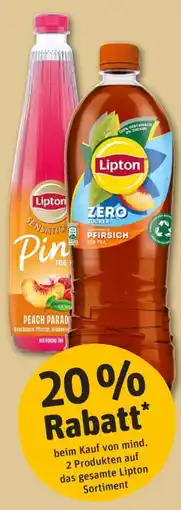 REWE Lipton Pflirsich Ice Tea Angebot