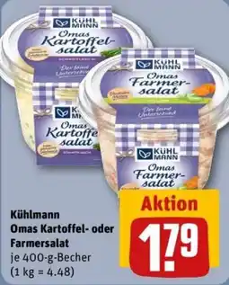REWE Kühlmann Omas Kartoffel- oder Farmersalat Angebot