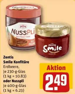 REWE Zentis Smile Konfitüre Erdbeere Angebot