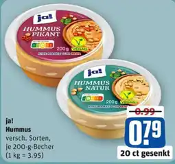 REWE ja! Hummus Angebot