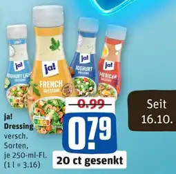 REWE ja! Dressing Angebot