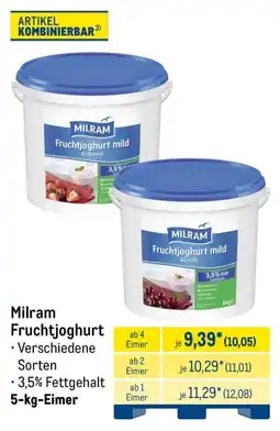 METRO Milram Fruchtjoghurt Angebot