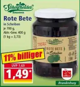 Norma Schorfheider Rote Bete in Scheiben Angebot