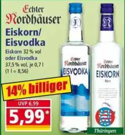 Norma Echter Nordhäuser Eiskorn/Eisvodka Angebot