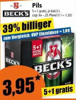 Norma Beck's Pils Angebot