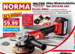 Norma WALTER Akku-Winkelschleifer Angebot