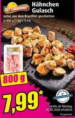 Norma GUT LANGENHOF Hähnchen Gulasch Angebot