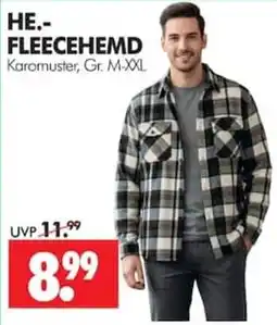 Wreesmann HE.- FLEECEHEMD Karomuster Angebot