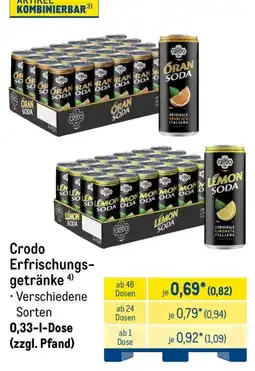 METRO Crodo Erfrischungsgetränke Angebot