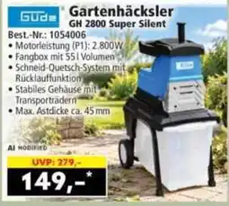 Norma Gartenhäcksler GH 2800 Super Silent Angebot