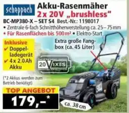 Norma scheppach Akku-Rasenmäher Angebot