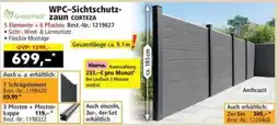 Norma WPC-Sichtschutzzaun CORTEZA Angebot