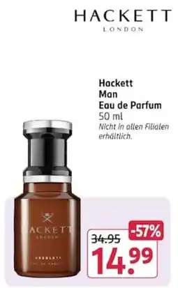 Rossmann Hackett Man Eau de Parfum Angebot