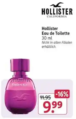 Rossmann Hollister Eau de Toilette Angebot