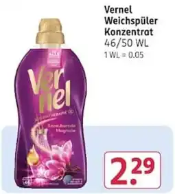 Rossmann Vernel Weichspüler Konzentrat Angebot